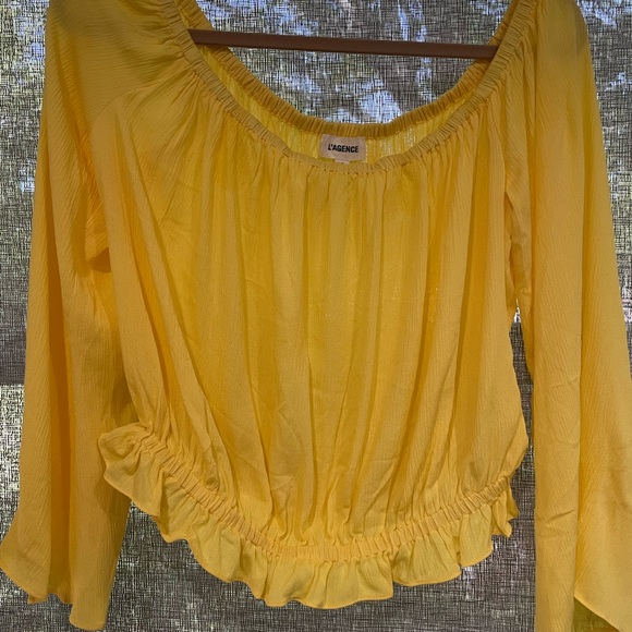 L ‘AGENCE Saks fifth Callan off shoulder top - Picture 4 of 4